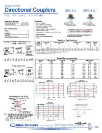 Datasheet DBTC-9-4+ производства Mini-Circuits